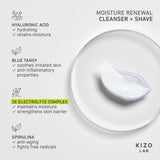 Kizo Lab Moisture Renewal Cleanser + Shave